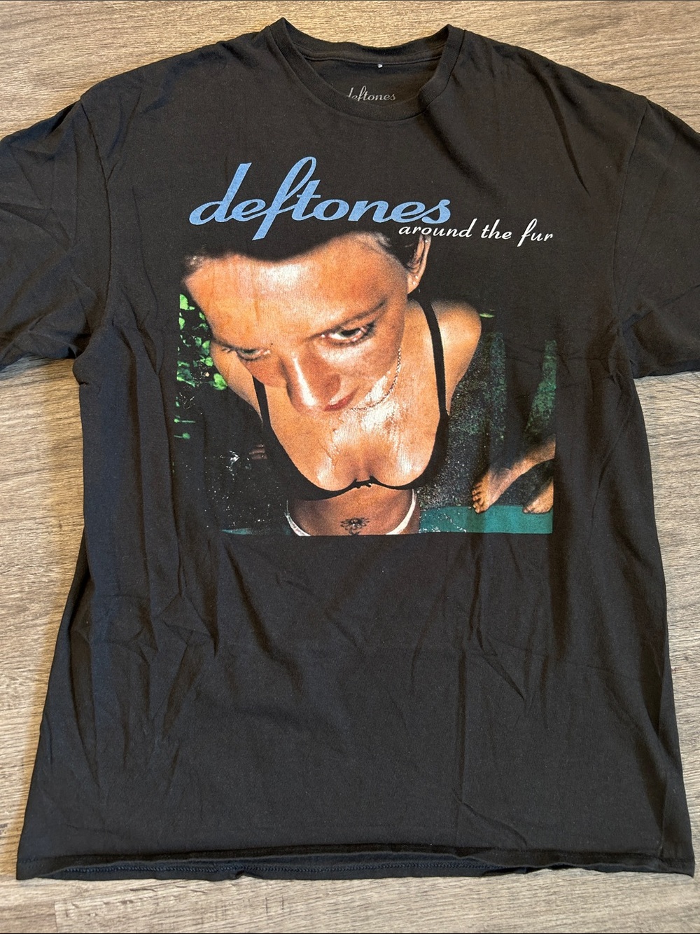 Deftones Black 'Around the Fur' Short Sleeve Graphic Tee